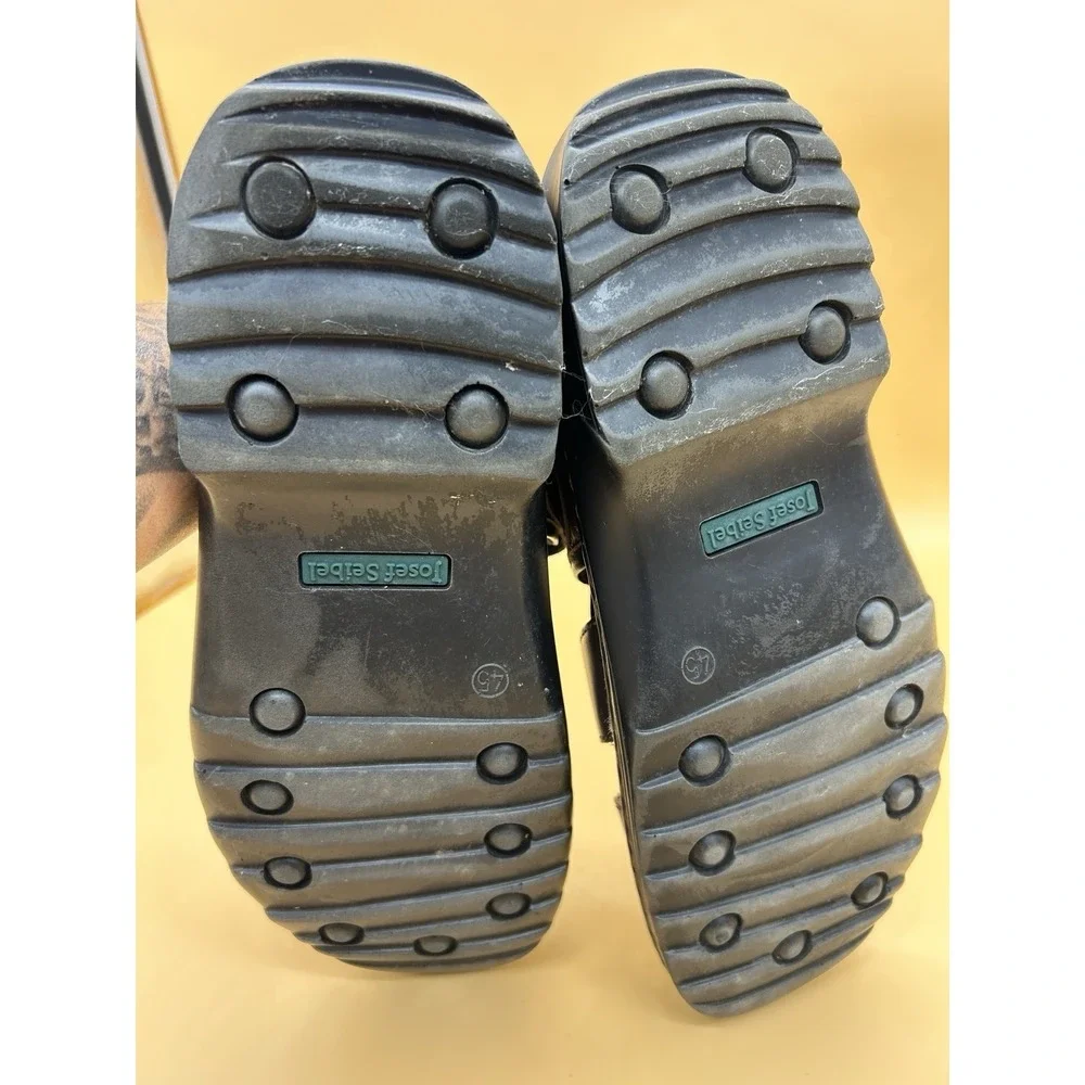 Josef Seibel Men's Leather Fisherman‎ Sandals Brown Size 45 (11-11.5) Comfort